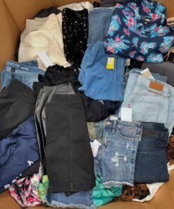 Shelf Pulls pallets of clothing