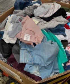 Shelf Pulls pallets of clothing