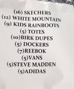 Branded shoes pallets